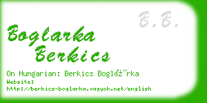 boglarka berkics business card